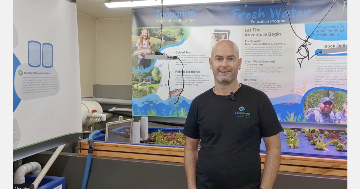 US Trout Centre installs aquaponic education tool
