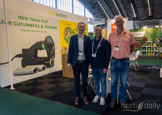 Alberto Lizarraga from Tom System met Jordan Goulet from Hort Americas and Dirk-Jan Haas, for green-cycling.