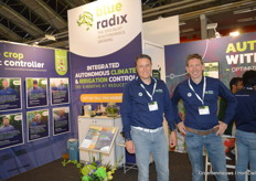 Ronald Hoek and Rudolf de Vetten from Blue Radix. The GreenTech Innovation Award 2024 was for them with the innovation: Integrated Autonomous Climate and Irrigation Control.