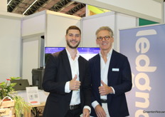 Ramon de Vrie of Ledgnd and Marc Broeren with Dalsem raised their thumbs in satisfaction after three days at the trade fair.