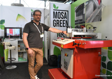 Oliver Russo with their seeding machine