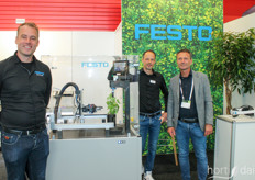 Robin van Eijk, Jasper van Eeden, and Joost Veldman from Festo