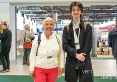 The renowned wasabi tissue culture specialist! All the way from Scotland, Janet Colston and her son Lachlan Colston.