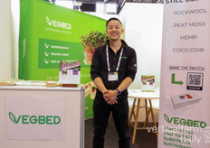 Albert Lin from Vegbed presented his biodegradable substrate for microgreens.