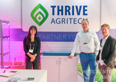 Erika Summers, Brian Bennett, and Joel Cheney with Thrive Agtech were happy to present their LED solutions for indoor farms.