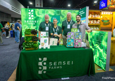 David Sensenig, Nicole Gallo, Shayne Gordon and Jared Raffo, Sensei Farms, with their hydroponically grown lettuce lines