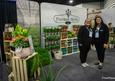 Iva Fidanza and Aimee Andrews with Freeman Herbs brought their new Macho pepper and their organic living lettuce 