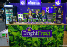 Helena Beckett, Shelby Rodich, and Laurie Altinbirn with Brightfresh Microgreens